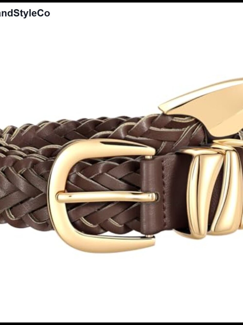 Braided PU Leather Belt for Women Soft Woven Belt for Jeans Pants Dress